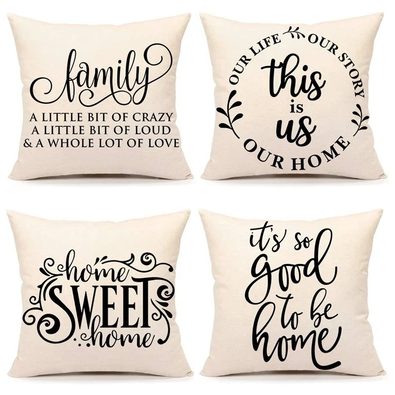 Hot XD-Farmhouse Decoration Pillow Covers Family Saying This Is Us Our Home Cushion Case for Sofa Couch Porch Decor
Hot XD-Farmhouse Decoration Pillow Covers Family Saying This Is Us Our Home Cushion Case for Sofa Couch Porch Decor