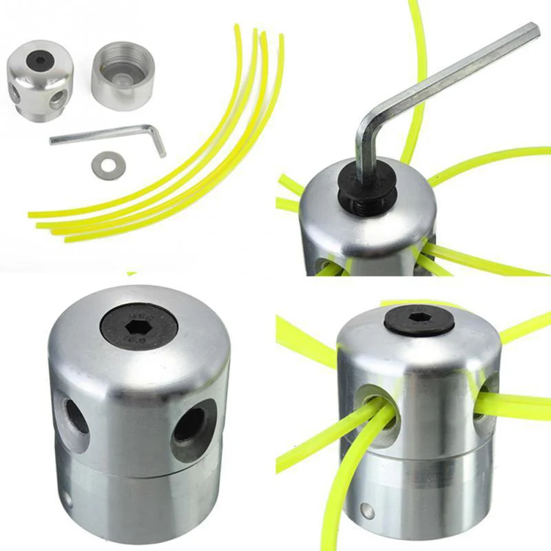 Aluminum Grass Trimmer Head With Brush Cutter Head Lawn Mower Cutting Line Head for Strimmer Replacement for Grass Cutter 
Aluminum Grass Trimmer Head With Brush Cutter Head Lawn Mower Cutting Line Head for Strimmer Replacement for Grass Cutter