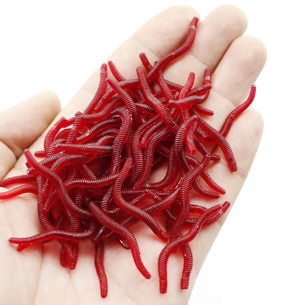 100/200pcs 3.5cm Soft Red Worm Baits Earthworm Carp Fishing Lures Tackles 
100/200pcs 3.5cm Soft Red Worm Baits Earthworm Carp Fishing Lures Tackles