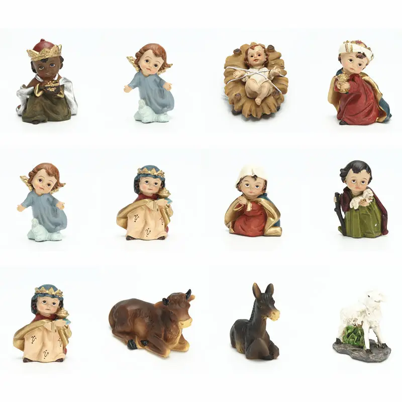 11pcs Religious Gift Of The Birth Of Jesus Resin Statues Figurines Baby Jesus Miniatures Ornament Church Catholic Home Decor
11pcs Religious Gift Of The Birth Of Jesus Resin Statues Figurines Baby Jesus Miniatures Ornament Church Catholic Home Decor