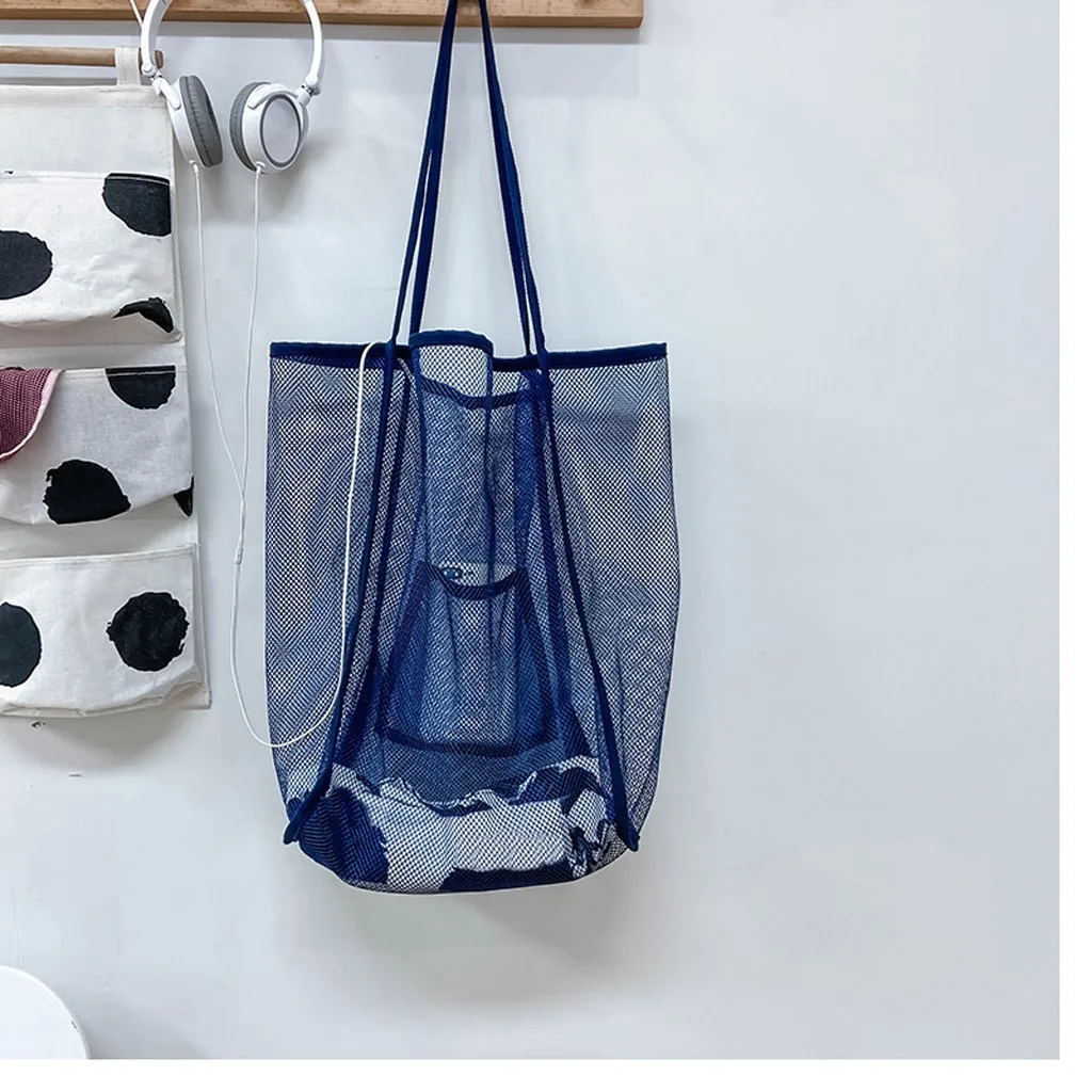Women Large Capacity Mesh Bag Transparent Shoulder Bags Women 2020 Summer Big Capacity Shopping Bag Beach Bag Fold Over Handbag
Women Large Capacity Mesh Bag Transparent Shoulder Bags Women 2020 Summer Big Capacity Shopping Bag Beach Bag Fold Over Handbag
