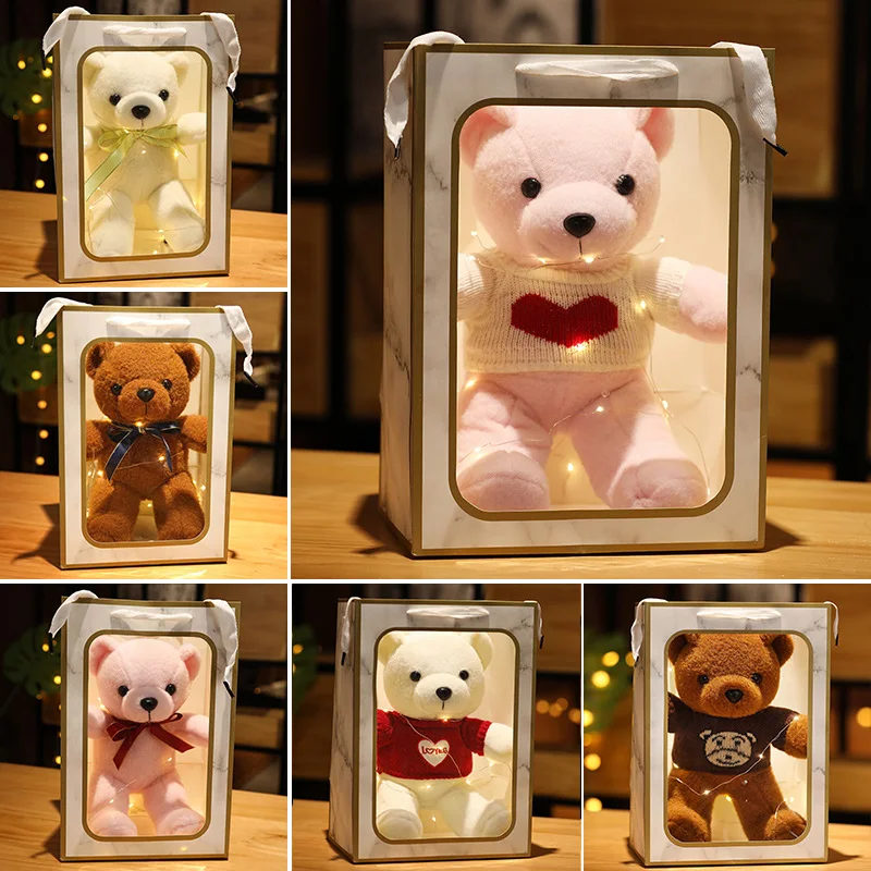 25/35cm High Quality Gift Box Cartoon Teddy Bear Plush Toys Stuffed Plush Animals Bear Doll Creative Birthday Gift For Children
25/35cm High Quality Gift Box Cartoon Teddy Bear Plush Toys Stuffed Plush Animals Bear Doll Creative Birthday Gift For Children