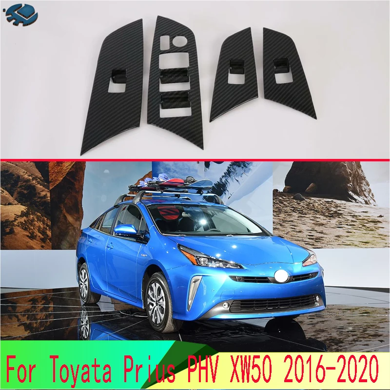 For Toyata Prius PHV XW50 2016-2020 Car Accessories Carbon Fiber Style Door Window Armrest Cover Switch Panel Trim
For Toyata Prius PHV XW50 2016-2020 Car Accessories Carbon Fiber Style Door Window Armrest Cover Switch Panel Trim