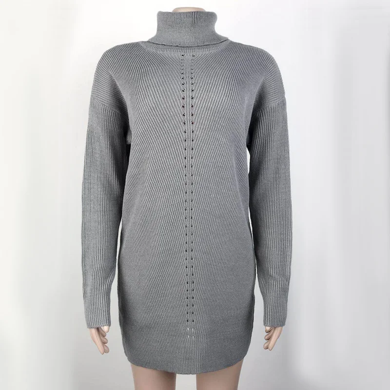 Knitted Autumn Sweater Dress Women Full Sleeve Turtleneck Knit Mini Dresses Casual Pullover Thick Warm Female Winter Clothing
Knitted Autumn Sweater Dress Women Full Sleeve Turtleneck Knit Mini Dresses Casual Pullover Thick Warm Female Winter Clothing