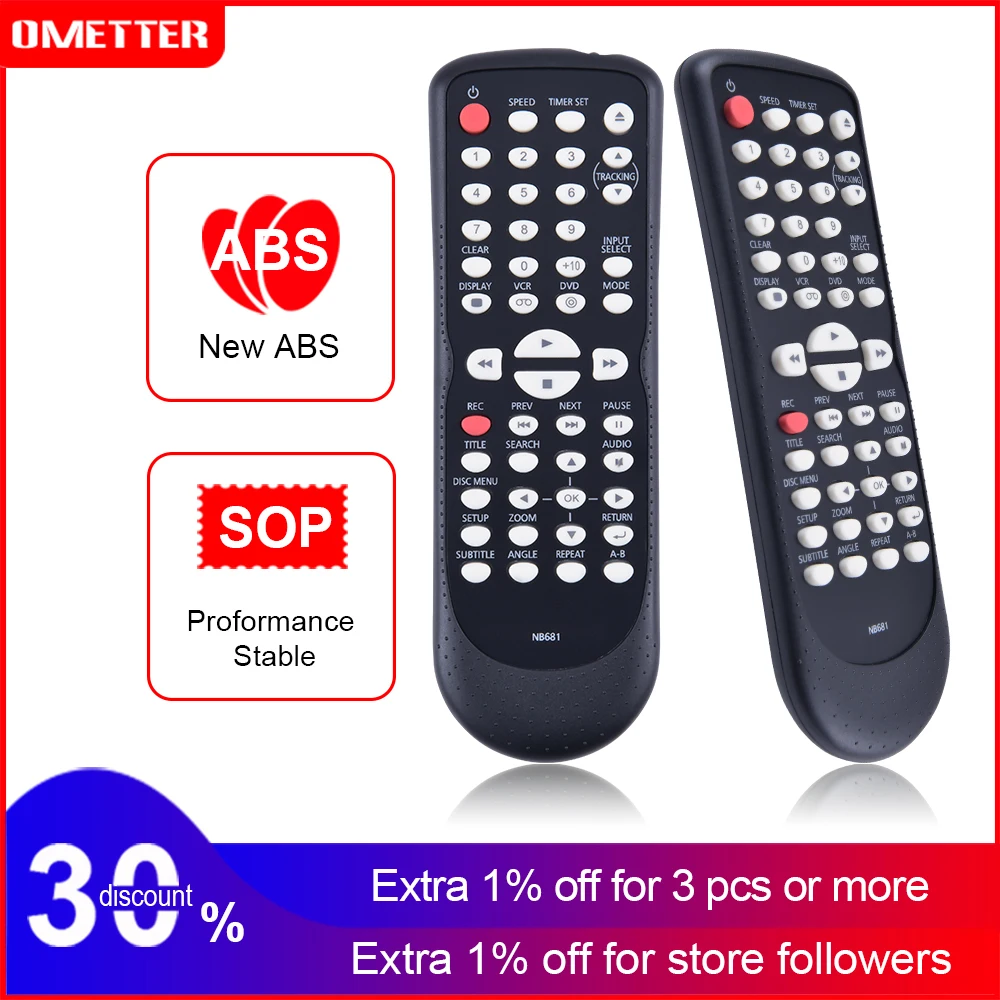 NB681UD NB681UH NB681 Replaced Remote fit for FUNAI DVD VCR Combo Player DV220FX4 DV220FX4A DV220FX4 A
NB681UD NB681UH NB681 Replaced Remote fit for FUNAI DVD VCR Combo Player DV220FX4 DV220FX4A DV220FX4 A