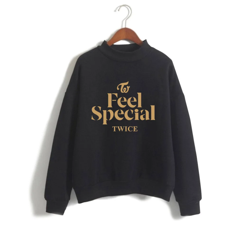 KPOP TWICE Feel Special turtleneck sweatshirts women long sleeve hoodies sweatshirt fashion tracksuit tops K-pop clothes
KPOP TWICE Feel Special turtleneck sweatshirts women long sleeve hoodies sweatshirt fashion tracksuit tops K-pop clothes