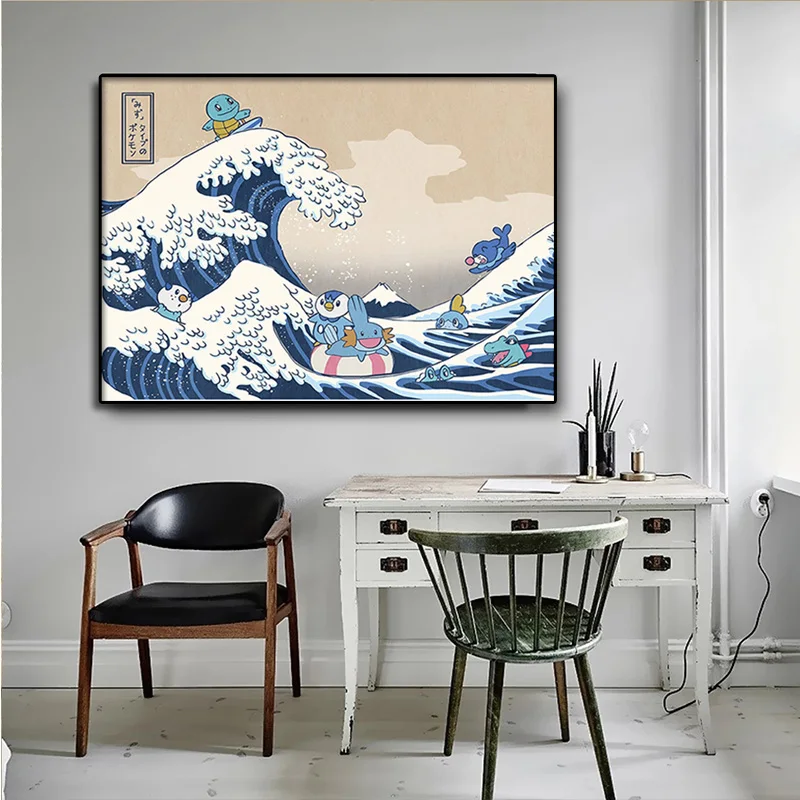 Pokemon Hokusai Kanagawa Wave Modern Living Room Kids Bedroom Wall Art Cartoon Comic Hand Painted Canvas Painting Decor Cudros
Pokemon Hokusai Kanagawa Wave Modern Living Room Kids Bedroom Wall Art Cartoon Comic Hand Painted Canvas Painting Decor Cudros
