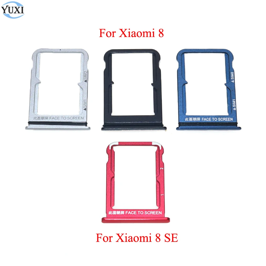YuXi лоток для sim-карты для Xiaomi Mi 8 Mi8 SE лоток для sim-карты Слот держатель адаптер гнездо запасные части 
YuXi лоток для sim-карты для Xiaomi Mi 8 Mi8 SE лоток для sim-карты Слот держатель адаптер гнездо запасные части