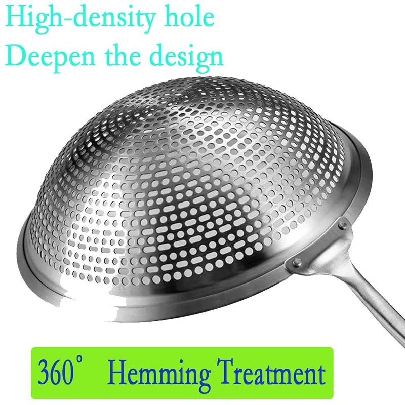 Skimmer Slotted Spoon, Deepen Slotted Spoons for Kitchen,Vacuum Extended Anti-Scalding Handle Multi-Use Rustproof
Skimmer Slotted Spoon, Deepen Slotted Spoons for Kitchen,Vacuum Extended Anti-Scalding Handle Multi-Use Rustproof