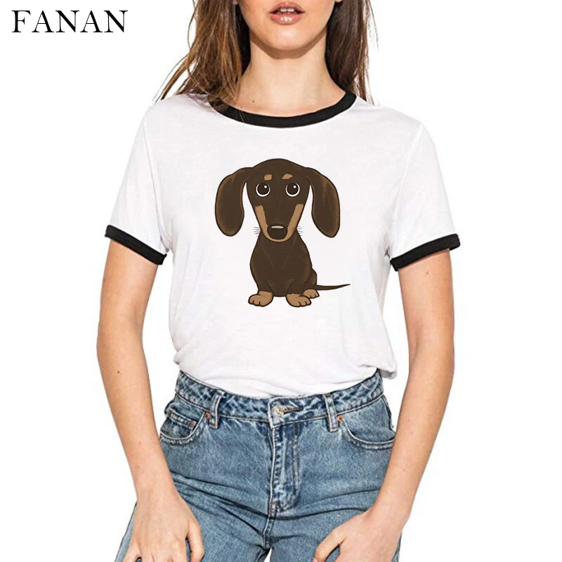 Dachshund Dog Print Women Tshirt Short Sleeve Casual Funny Tee Shirt Summer Hipster Anime T Shirt Female Harajuku Clothing Tops
Dachshund Dog Print Women Tshirt Short Sleeve Casual Funny Tee Shirt Summer Hipster Anime T Shirt Female Harajuku Clothing Tops
