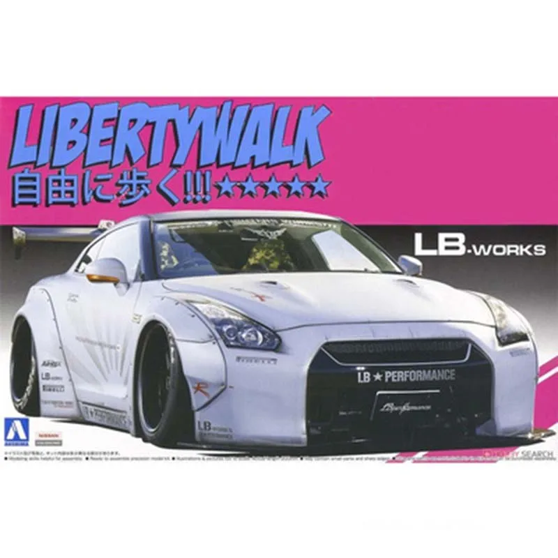 Сборка модель 1/24 R35 GT-R Ver.2 модель автомобиля 05403 
Сборка модель 1/24 R35 GT-R Ver.2 модель автомобиля 05403
