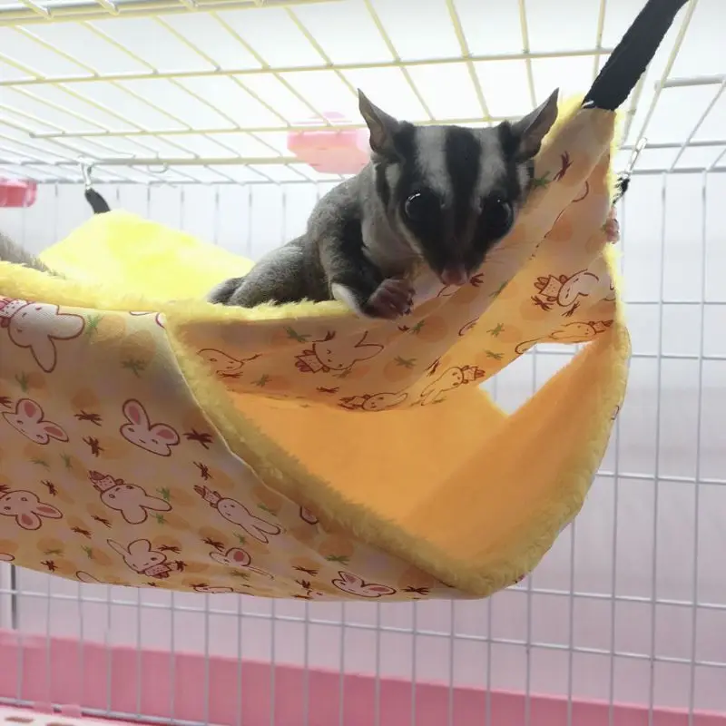 Pet Hammock Double Layer soft Warm Winter Hanging Nest Hamster Chinchilla Squirrel sleeping bed Small Supplies Drop Ship | Дом и сад