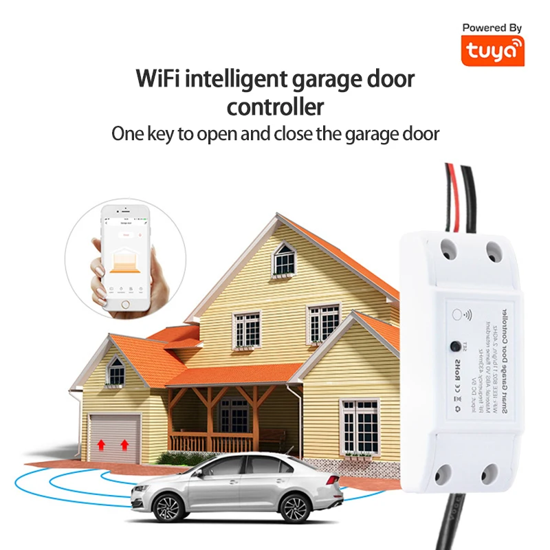 Управление гаражными дверями, Wi-Fi, 433 МГц, Противоугонная сигнализация Tuya Smart Life, управление через приложение, Открыватель ворот 80 дБ для Alexa ...
Управление гаражными дверями, Wi-Fi, 433 МГц, Противоугонная сигнализация Tuya Smart Life, управление через приложение, Открыватель ворот 80 дБ для Alexa ...