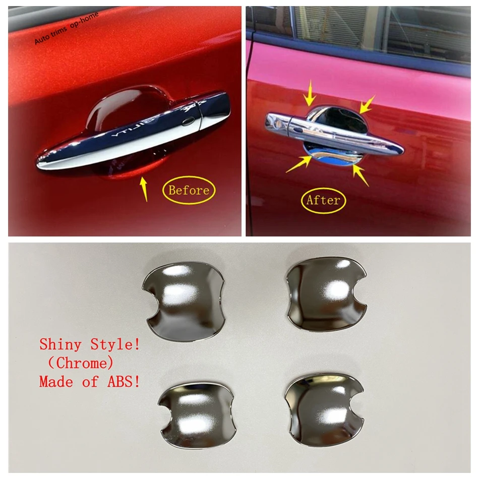 Yimaautotrims Outside Door Doorknob Handle Bowl Cover Kit 4 Pcs / Set Fit For Nissan Leaf 2018 ABS Exterior Mouldings
Yimaautotrims Outside Door Doorknob Handle Bowl Cover Kit 4 Pcs / Set Fit For Nissan Leaf 2018 ABS Exterior Mouldings