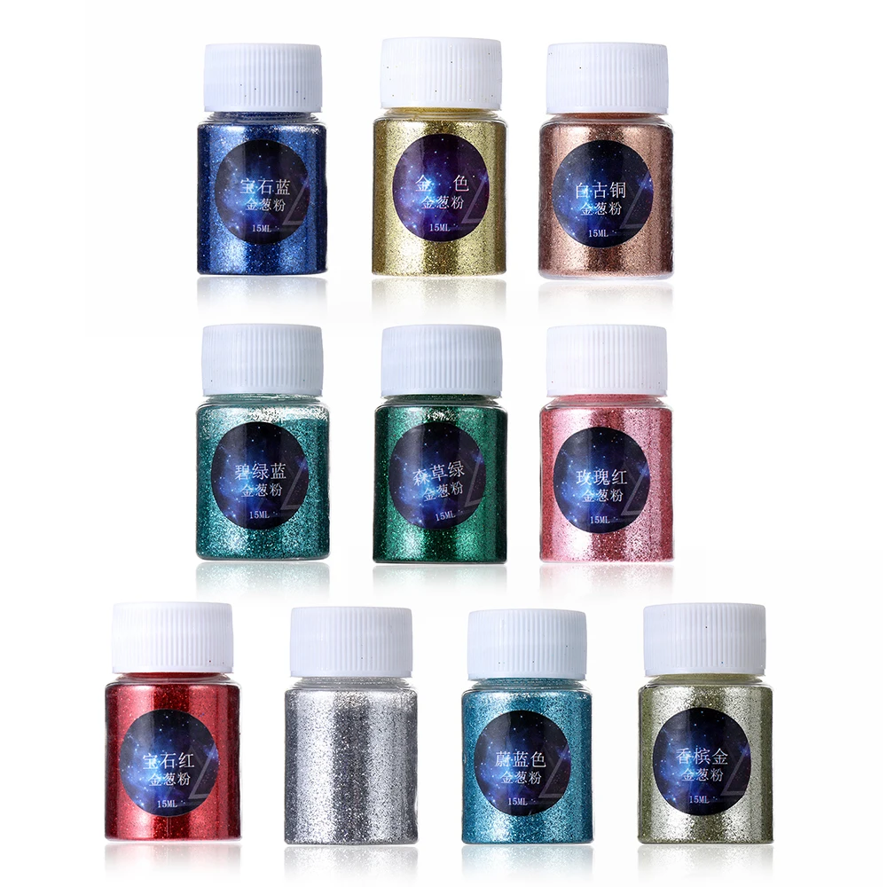 15ml Colorful Glitter Powder Flashing Debris Resin Filler Silicone Molds Filling Materials DIY Crafts Crystal uv Accessories
15ml Colorful Glitter Powder Flashing Debris Resin Filler Silicone Molds Filling Materials DIY Crafts Crystal uv Accessories