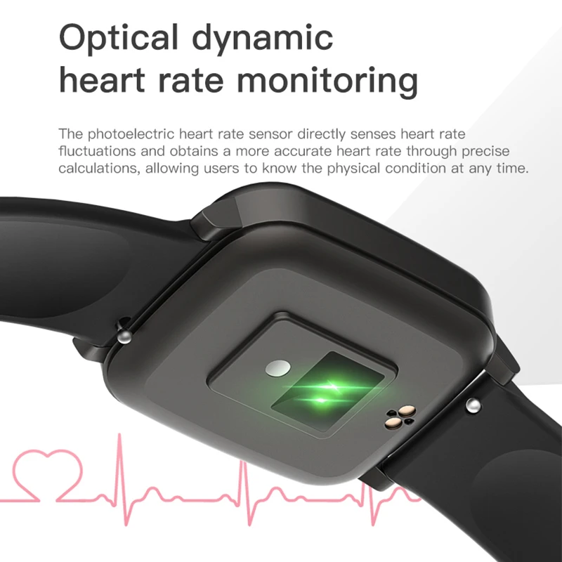 LIGE New Thermometer Smart Watch Men Sport Multi-function Heart Rate Blood Pressure Health Monitoring For IOS Android Smartwatch |