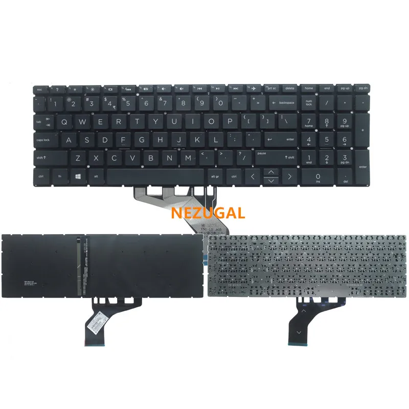 

US Laptop keyboard For HP 15-DA 15-DB 15-DX 15-DR 250 G7 255 G7 TPN-C136 TPN-C135 black US Layout With backlight