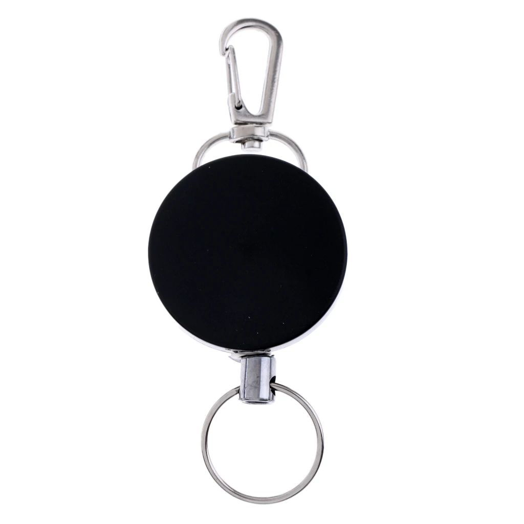 Badge Reel- Retractable Recoil Ski Pass ID Card Holder Key Chain Ring Belt Clip , Black/Silver
Badge Reel- Retractable Recoil Ski Pass ID Card Holder Key Chain Ring Belt Clip , Black/Silver