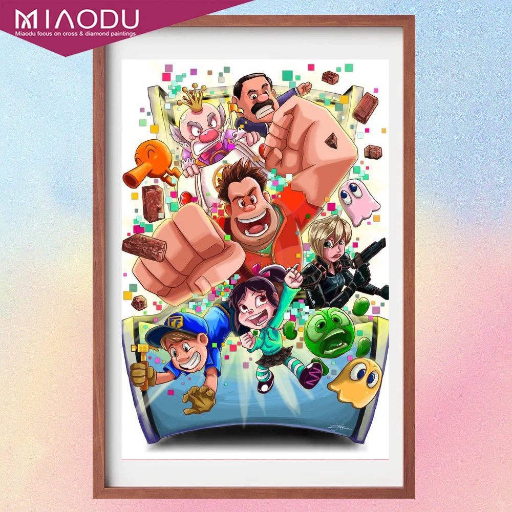 Disney Cartoon Wreck-It Ralph 5D Diamond Painting Cross Stitch Kits Embroidery Handicraft Full Drill Mosaic Resin Home Decor
Disney Cartoon Wreck-It Ralph 5D Diamond Painting Cross Stitch Kits Embroidery Handicraft Full Drill Mosaic Resin Home Decor
