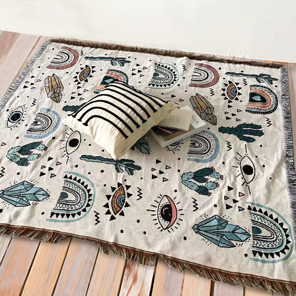 Picnic Woven Throw Blanket Tapestry Chic Decor Wall Carpet Outdoor Mat Beach Cloak With Tassel For Sofa Cover Bedroom Decoration
Picnic Woven Throw Blanket Tapestry Chic Decor Wall Carpet Outdoor Mat Beach Cloak With Tassel For Sofa Cover Bedroom Decoration