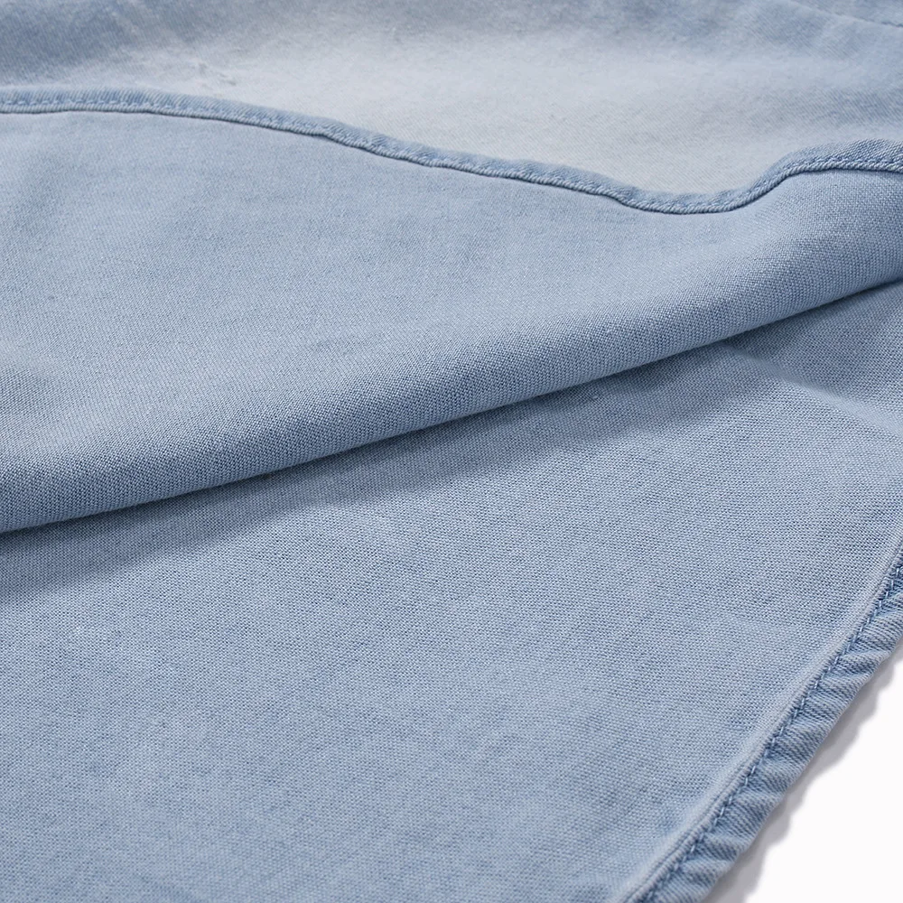 Retro Simple Long Sleeve Denim Shirt for Men Spring Summer Soft Cotton Slim Shirts Male Elastic Jeans Cowboy Shirt Hot
Retro Simple Long Sleeve Denim Shirt for Men Spring Summer Soft Cotton Slim Shirts Male Elastic Jeans Cowboy Shirt Hot