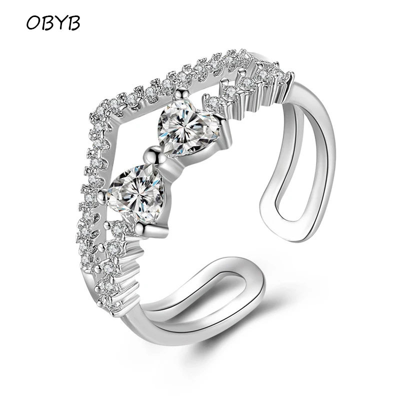 OBYB Irregular Geometry Opening Ring For Women Korean INS Fashion Simple Double Layer Hollow Cute Butterfly Rings Jewelry Gifts
OBYB Irregular Geometry Opening Ring For Women Korean INS Fashion Simple Double Layer Hollow Cute Butterfly Rings Jewelry Gifts