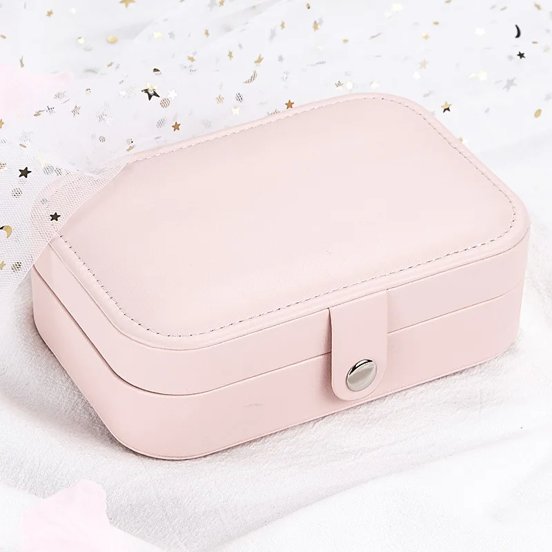 PU Girl Jewelry Box Organizer Travel Jewerly Storage Box Double-Layer Earing Necklace Ring Box Sundries Organizing Holder Women 
PU Girl Jewelry Box Organizer Travel Jewerly Storage Box Double-Layer Earing Necklace Ring Box Sundries Organizing Holder Women