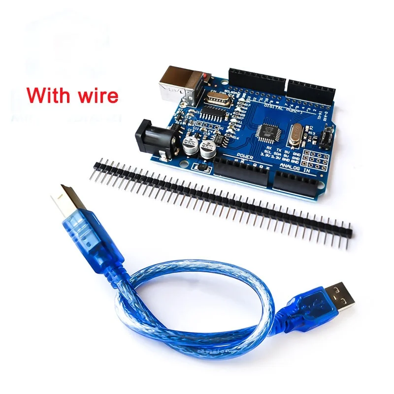 Development Board ATmega328P CH340G For Arduino With USB cable / Pin Header / Acrylic Case
Development Board ATmega328P CH340G For Arduino With USB cable / Pin Header / Acrylic Case