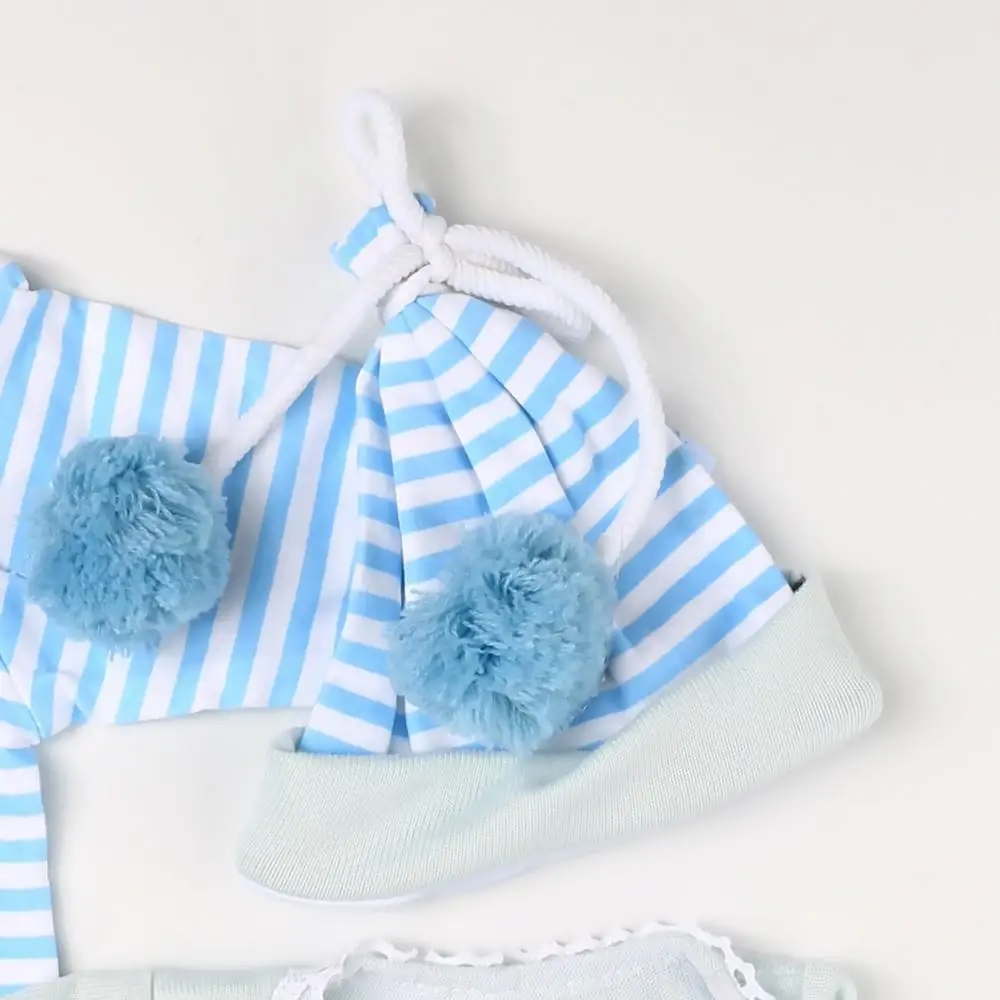 RSG Reborn Baby Doll Clothes 20-22 Inches Cute Blue Stripes Baby Doll Outfit 5 Pcs Clothing Set
RSG Reborn Baby Doll Clothes 20-22 Inches Cute Blue Stripes Baby Doll Outfit 5 Pcs Clothing Set