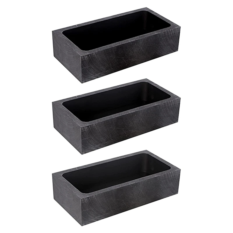3 Pieces High Purity 1 KG Graphite Ingot Mold Crucible Mould for Melting Casting Refining Gold Silver Metal Other Metal
3 Pieces High Purity 1 KG Graphite Ingot Mold Crucible Mould for Melting Casting Refining Gold Silver Metal Other Metal