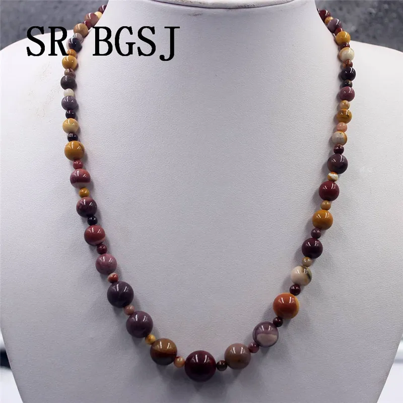 Free Shipping BGSJ 4-12mm Mookaite Jasper Graduated Natural Gemstone Stone Adjustable Men Jewelry Necklace 18"
Free Shipping BGSJ 4-12mm Mookaite Jasper Graduated Natural Gemstone Stone Adjustable Men Jewelry Necklace 18"