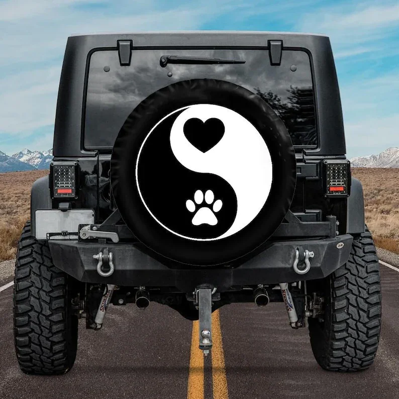 Spare Tire Cover, Ying Yang Dog Paw, Jeep Tire Cover, Car accessories, Road Trip Accessories, Jeep Accessories, Dog Person Gift
Spare Tire Cover, Ying Yang Dog Paw, Jeep Tire Cover, Car accessories, Road Trip Accessories, Jeep Accessories, Dog Person Gift