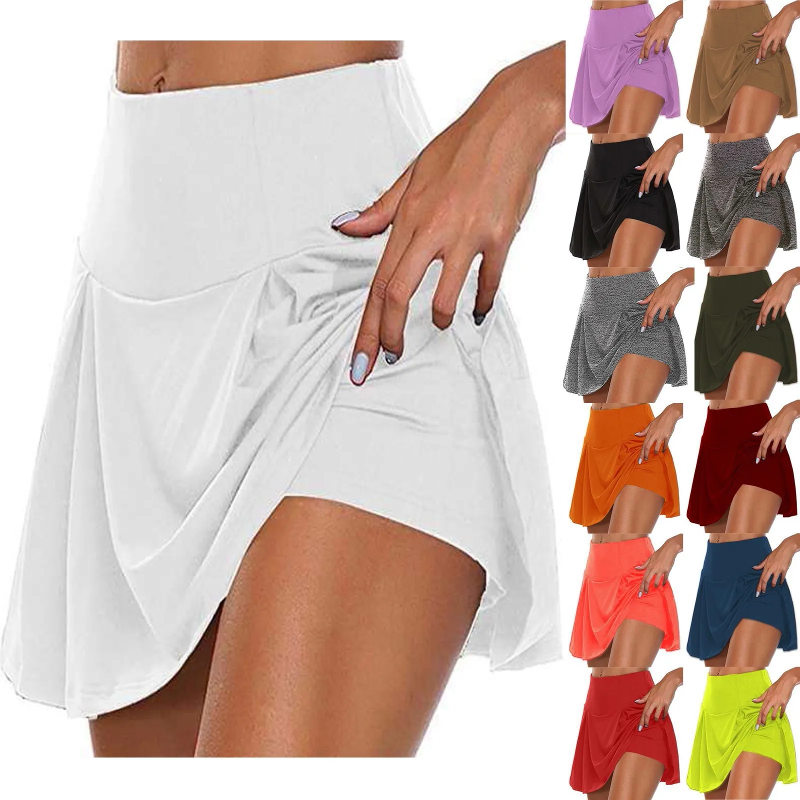 Gym Women Running Shorts Skirt High Waist New Shorts Mesh Double Layer Print Patchwork Fitness Shorts Sports Short Skirt Drop
Gym Women Running Shorts Skirt High Waist New Shorts Mesh Double Layer Print Patchwork Fitness Shorts Sports Short Skirt Drop