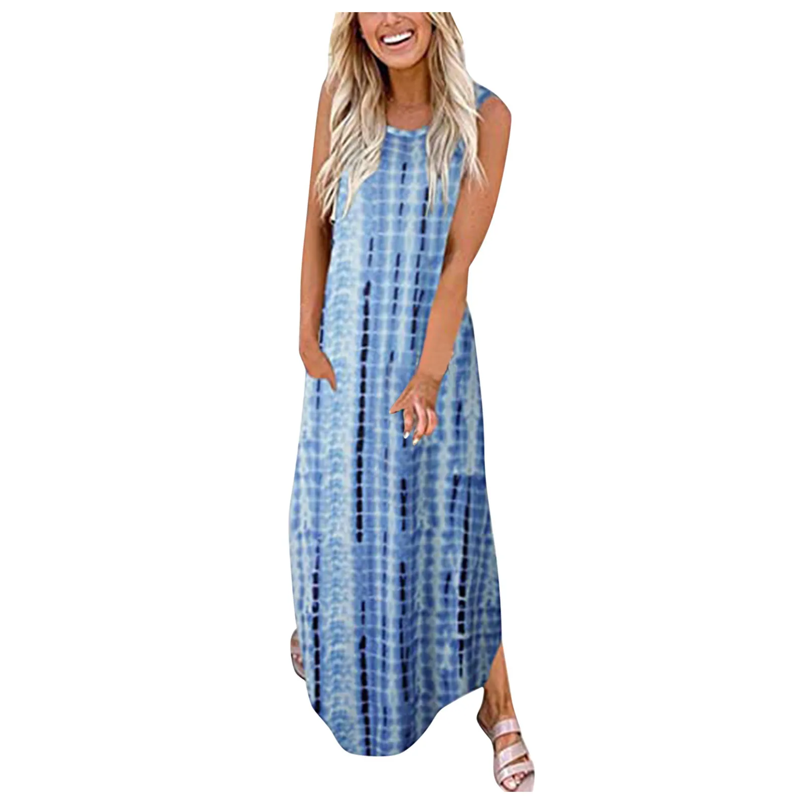 Plus Size Long Dress Women Vintage Summer Dresses Pocket Casual Sleeveless Floral Print Loose Beach Maxi Dress Robe Longue New
Plus Size Long Dress Women Vintage Summer Dresses Pocket Casual Sleeveless Floral Print Loose Beach Maxi Dress Robe Longue New