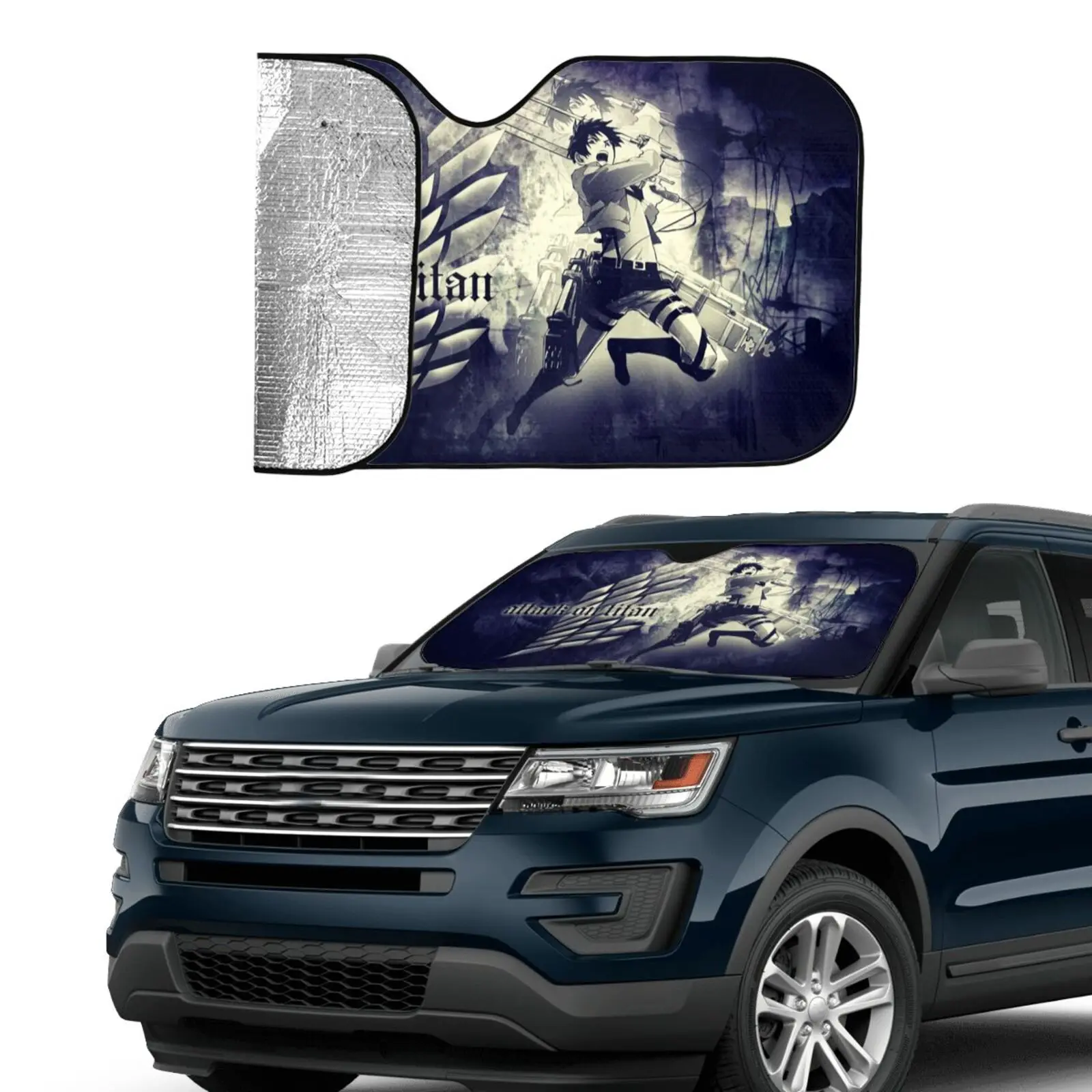 Universal Fits Most Cars Windshield Sunshade 3d Custom Print Attack on Titan Car Accessories for Vehicle Suv
Universal Fits Most Cars Windshield Sunshade 3d Custom Print Attack on Titan Car Accessories for Vehicle Suv