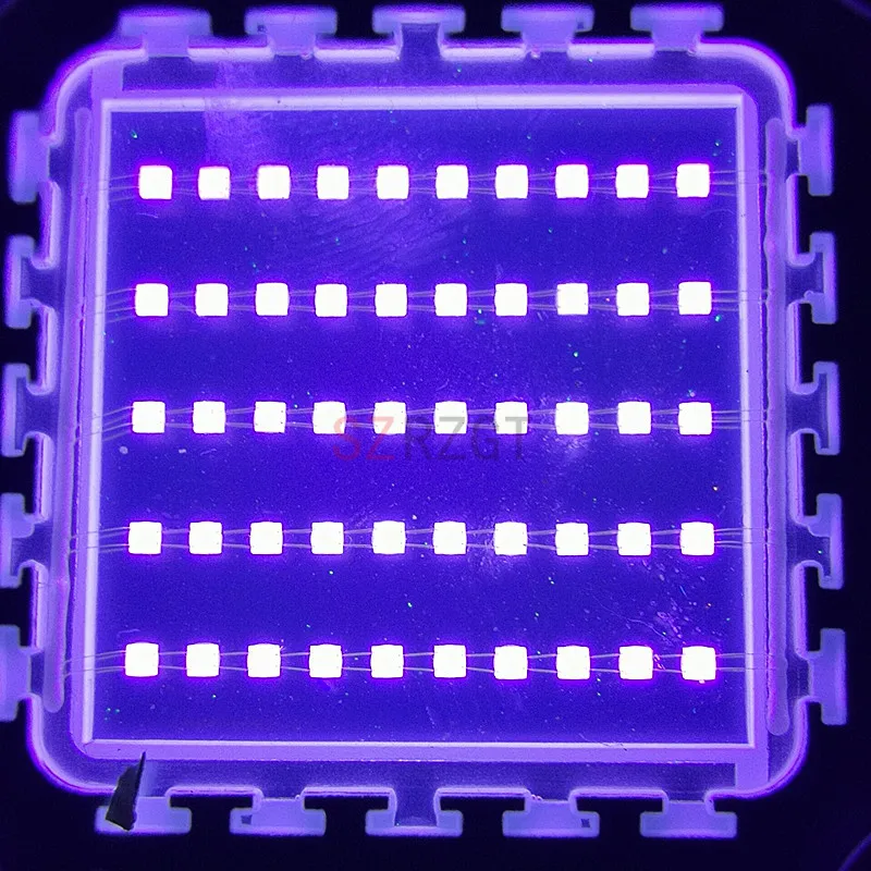 20 Вт 30 50 100 Высокая мощность свет УФ фиолетовый светодиод 395нм ультрафиолетовые