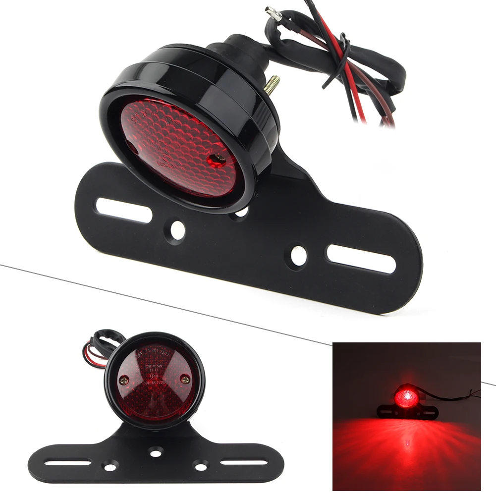 Motorcycle Taillight Rear Tail Light w/ Black License Plate Brake Lamp For Harley Cruise Prince Choppers Touring Custom Bikes
Motorcycle Taillight Rear Tail Light w/ Black License Plate Brake Lamp For Harley Cruise Prince Choppers Touring Custom Bikes