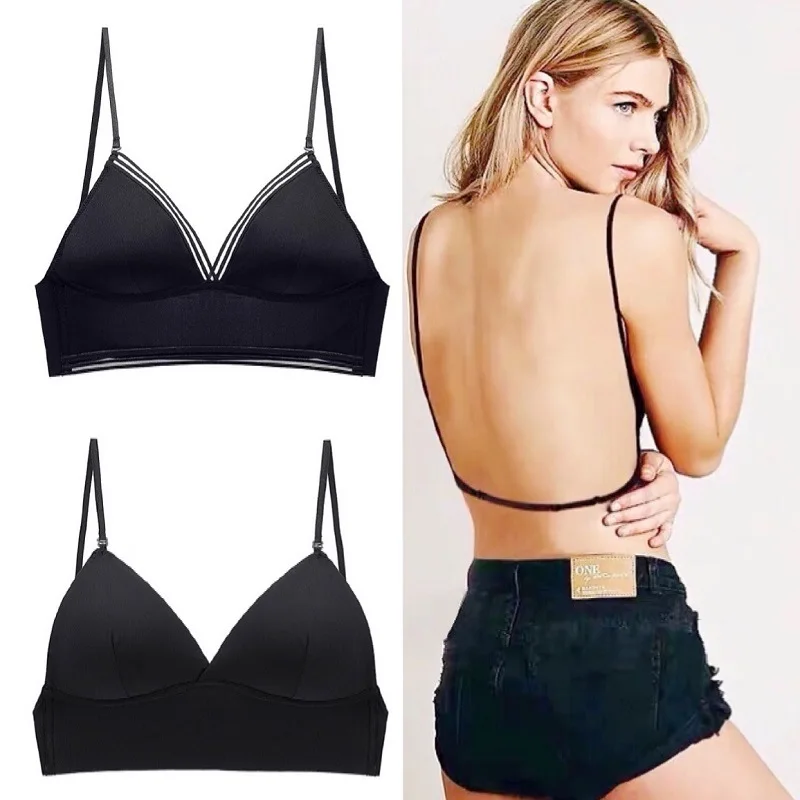Sexy Women Bra Wireless Backless Easy Comfort Bra Push Up Bra Without Underwire Wedding Underwear Summer Triangle Underwear
Sexy Women Bra Wireless Backless Easy Comfort Bra Push Up Bra Without Underwire Wedding Underwear Summer Triangle Underwear