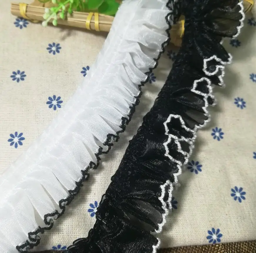1Yards High Quality Tulle Lace Black White Lace Fabric 4cm Embroidery Lace Ribbon Dress For Ribbons Fabric Crafts encajes FR24 
1Yards High Quality Tulle Lace Black White Lace Fabric 4cm Embroidery Lace Ribbon Dress For Ribbons Fabric Crafts encajes FR24