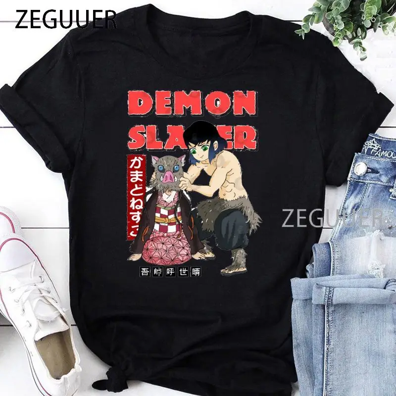 Women T-Shirt Demon Slayer Kimetsu No Yaiba Kawaii Graphic Short Sleeve Round Neck Funny Anime Manga Tee 90s Female Clothing
Women T-Shirt Demon Slayer Kimetsu No Yaiba Kawaii Graphic Short Sleeve Round Neck Funny Anime Manga Tee 90s Female Clothing