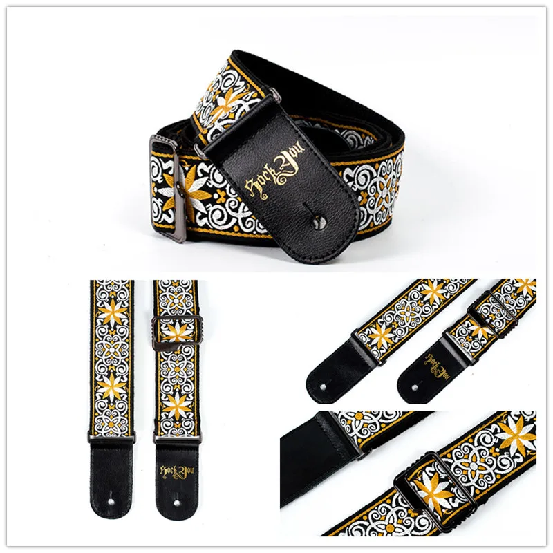 National Style Thicken Adjustable Wide Electric Acoustic Bass Guitar Strap Embossed Guitar Strap Folk Guitar Strap 
National Style Thicken Adjustable Wide Electric Acoustic Bass Guitar Strap Embossed Guitar Strap Folk Guitar Strap