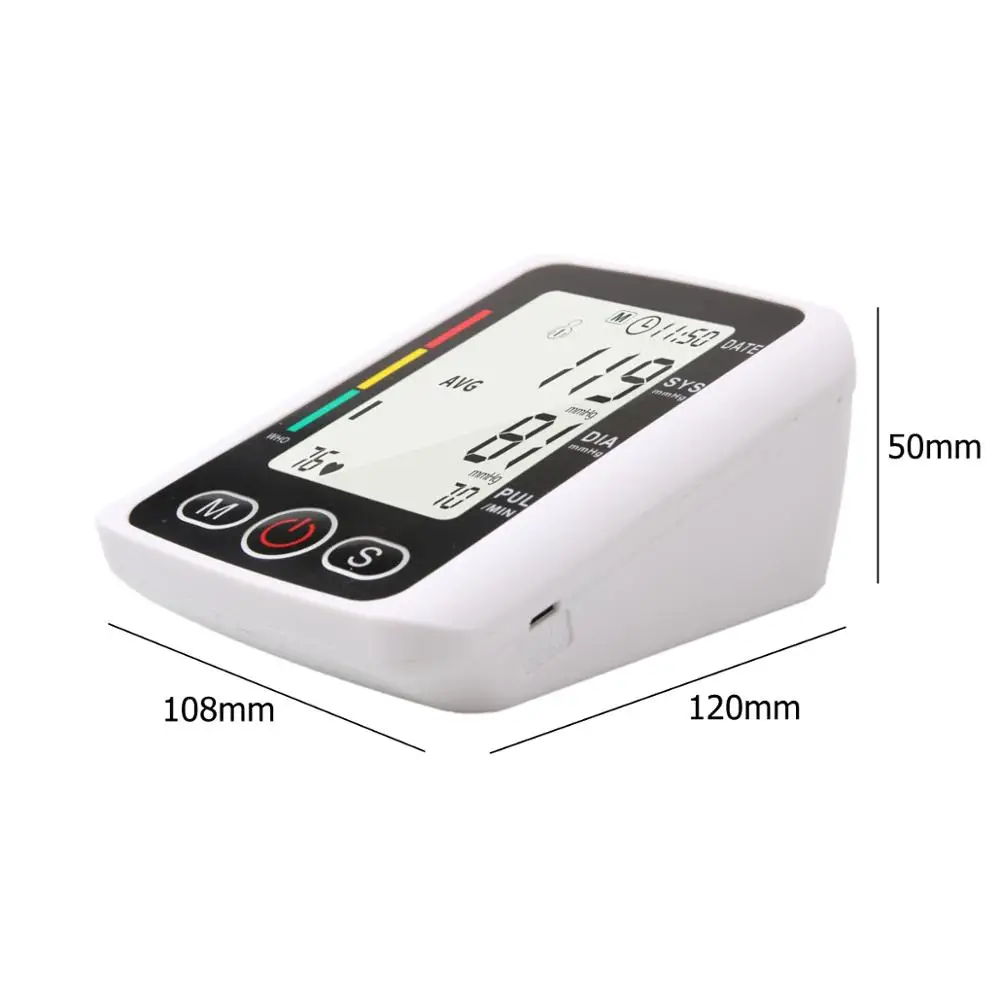 Electric Blood Pressure Monitor Tonometer Medical Equipment Arm Apparatus for Measuring Pressure Heart Beat Meter Machine 
Electric Blood Pressure Monitor Tonometer Medical Equipment Arm Apparatus for Measuring Pressure Heart Beat Meter Machine