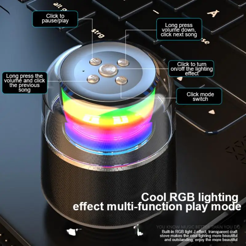 Newest RGB Light Effect Speaker Home Diaphragm Plug-in Bluetooth Speaker Cylinder Colorful Lights Wireless Bluetooth Speakers
Newest RGB Light Effect Speaker Home Diaphragm Plug-in Bluetooth Speaker Cylinder Colorful Lights Wireless Bluetooth Speakers