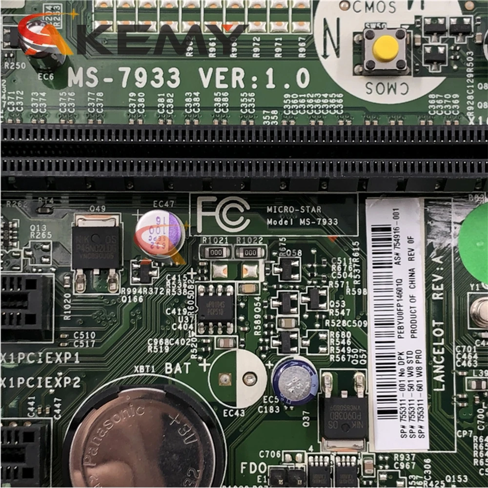Akemy HP 490 G1 490 G2 Series, 755311-001 754916-001 MS-7933 V1.0, 100%
Akemy HP 490 G1 490 G2 Series, 755311-001 754916-001 MS-7933 V1.0, 100%