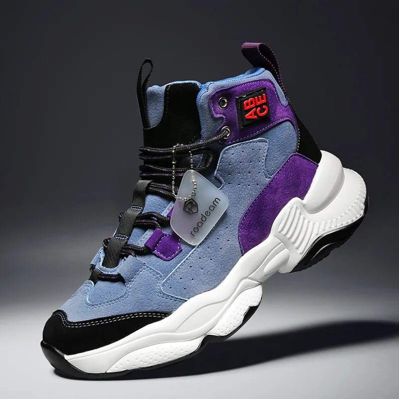 Thick Bottom Shoes Men 2020 New Wild Men's Shoes Spring new thick bottom basketball shoes high-top sneakers Trendy casual shoes 
Thick Bottom Shoes Men 2020 New Wild Men's Shoes Spring new thick bottom basketball shoes high-top sneakers Trendy casual shoes