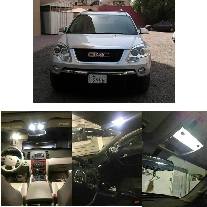 Внутренние светодиодные лампы для 2009 GMC Acadia посланник в каньон Savana, Sierra Yukon
Внутренние светодиодные лампы для 2009 GMC Acadia посланник в каньон Savana, Sierra Yukon