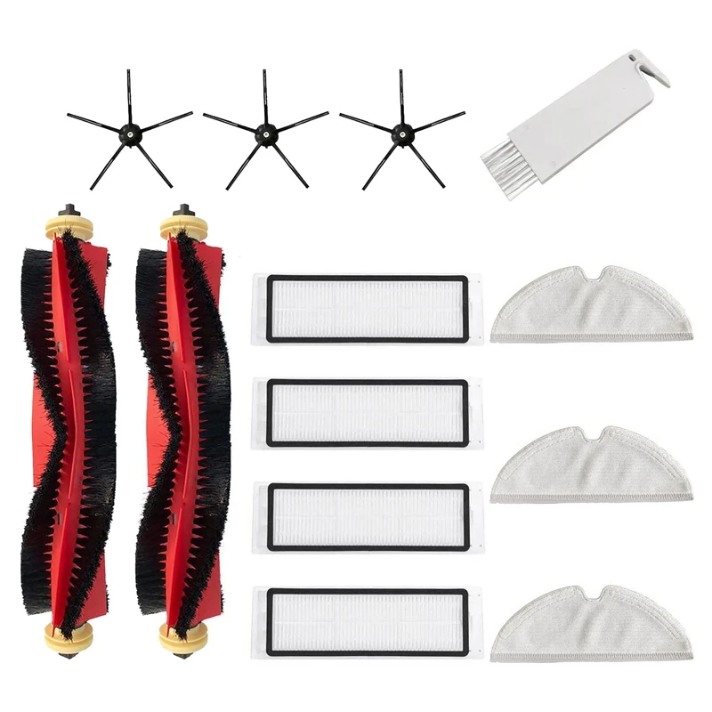 13-Piece Roller Brush Filter Mop Cloth Replacement Kit for Xiaomi Roborock S5 S50 S5Max S6 S6Max Vacuum Cleaner
13-Piece Roller Brush Filter Mop Cloth Replacement Kit for Xiaomi Roborock S5 S50 S5Max S6 S6Max Vacuum Cleaner