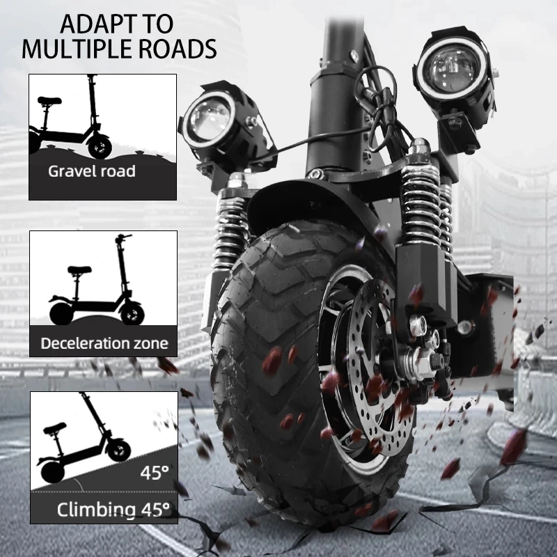 High Speed 60km/h E scooter Folding Adult 20A Lithium Battery Electric Scooter Long Range 55m 2000W No Tax patinete eltrico
High Speed 60km/h E scooter Folding Adult 20A Lithium Battery Electric Scooter Long Range 55m 2000W No Tax patinete eltrico