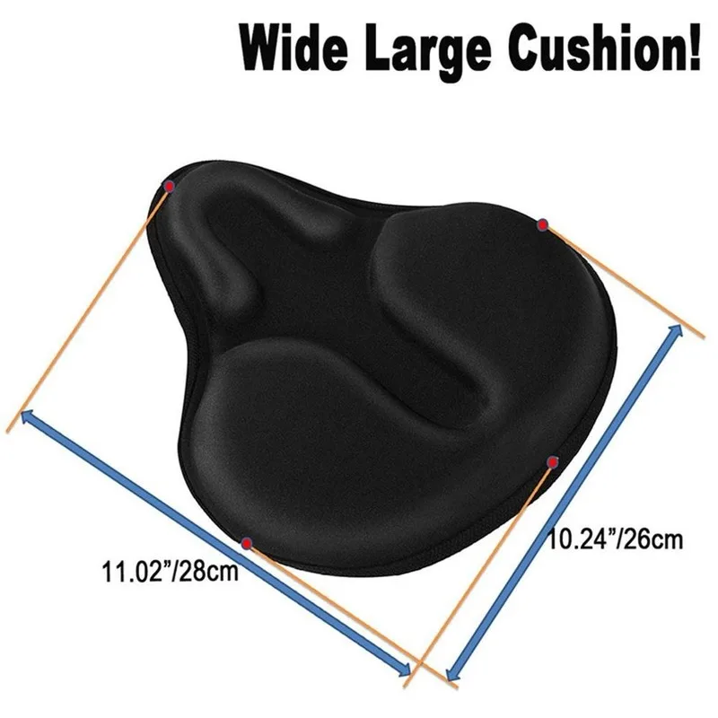 Bicycle Shock Absorbing Saddle Cushion Cover Mountain Bike Wide Large Breathable Memory Sponge Silicone Cushion Saddle Cover
Bicycle Shock Absorbing Saddle Cushion Cover Mountain Bike Wide Large Breathable Memory Sponge Silicone Cushion Saddle Cover