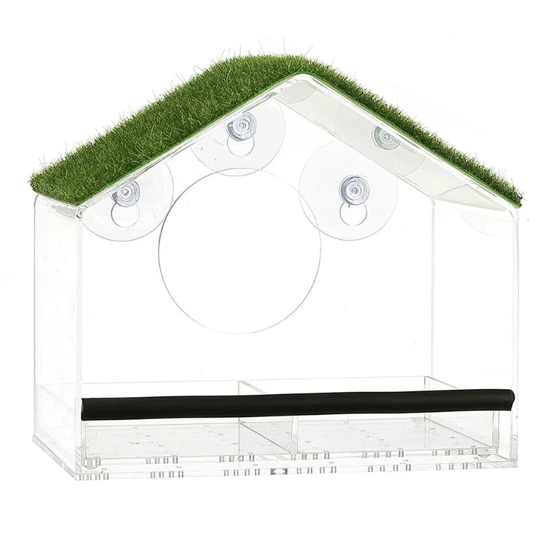 F62A Acrylic Window Bird Feeder with Suction Cup Detachable Seed Tray Drainage Holes Bird Home Design Bird Watching Gift
F62A Acrylic Window Bird Feeder with Suction Cup Detachable Seed Tray Drainage Holes Bird Home Design Bird Watching Gift